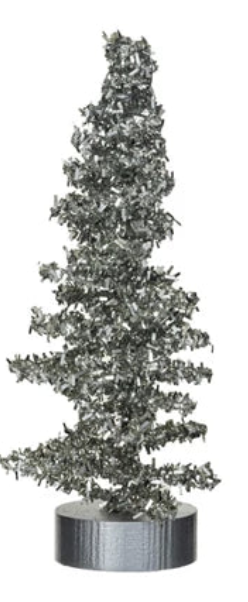 Tinsel Trees w/ Glitter Single