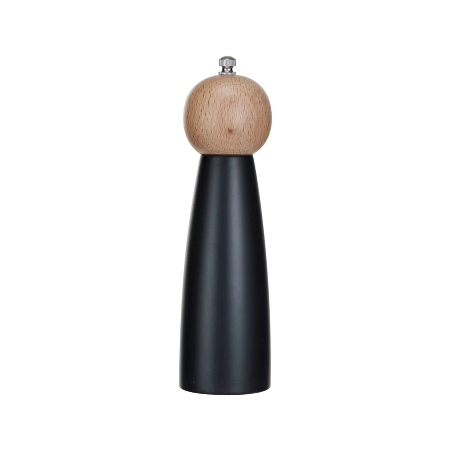 Two-Tone Rubberwood Salt/Pepper Mill