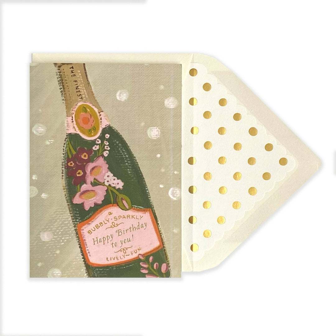 Bubbly Sparkly Champagne Card