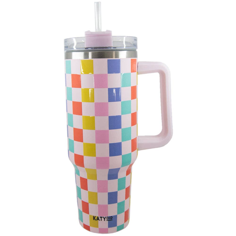 Checkered 40oz Tumbler