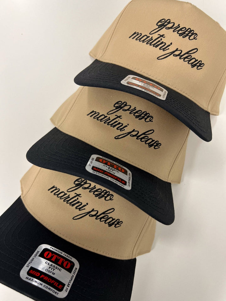 HatEspresso Martini Please Embroidered Trucker Hat