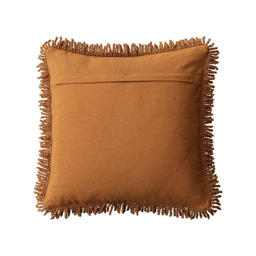 throw pillowFlower & Fringe Tufted Pillow