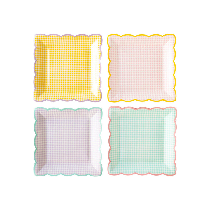 Paper PlatesGingham Plate Set