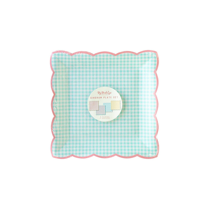 Paper PlatesGingham Plate Set