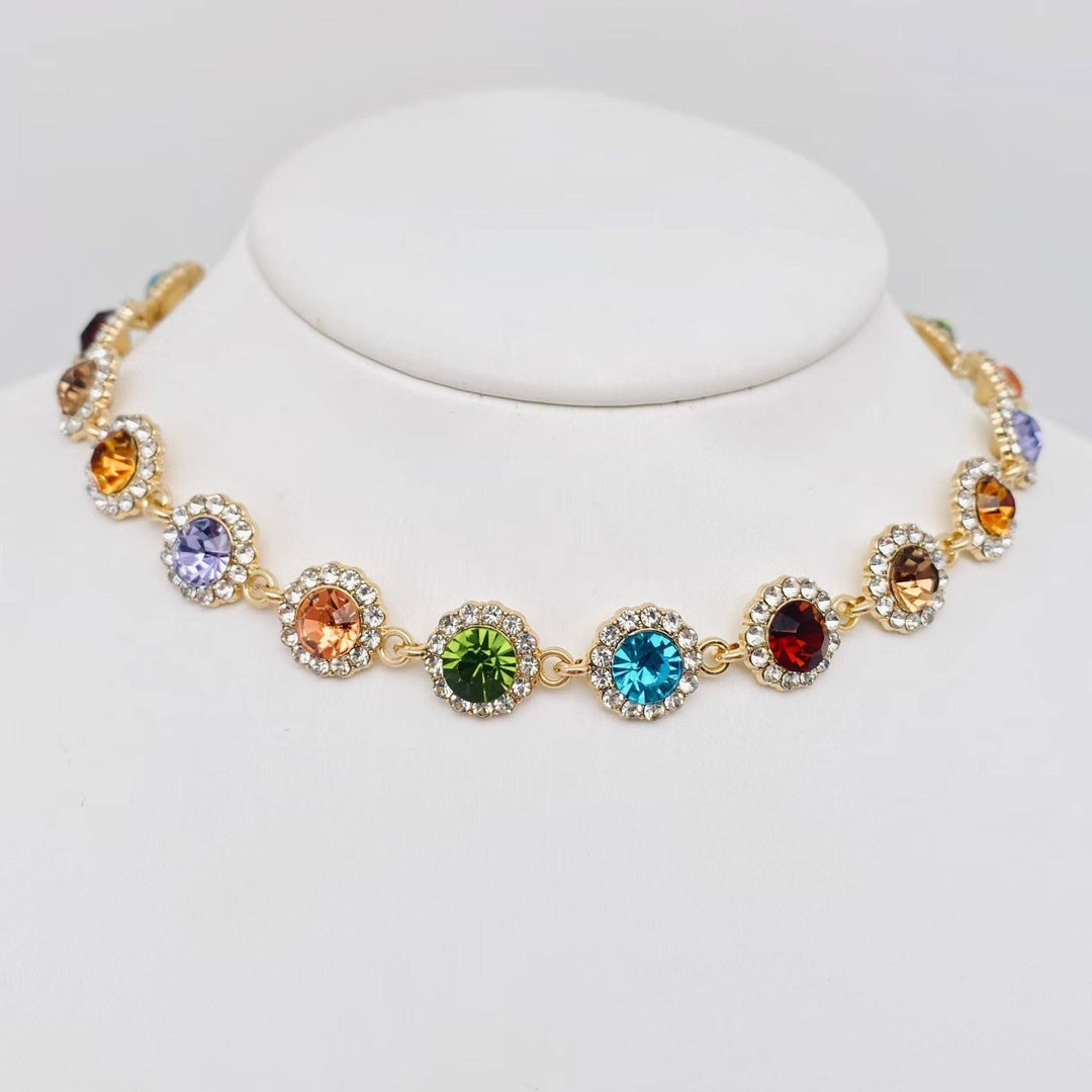 JewelryGlitz Rhinestone Necklace