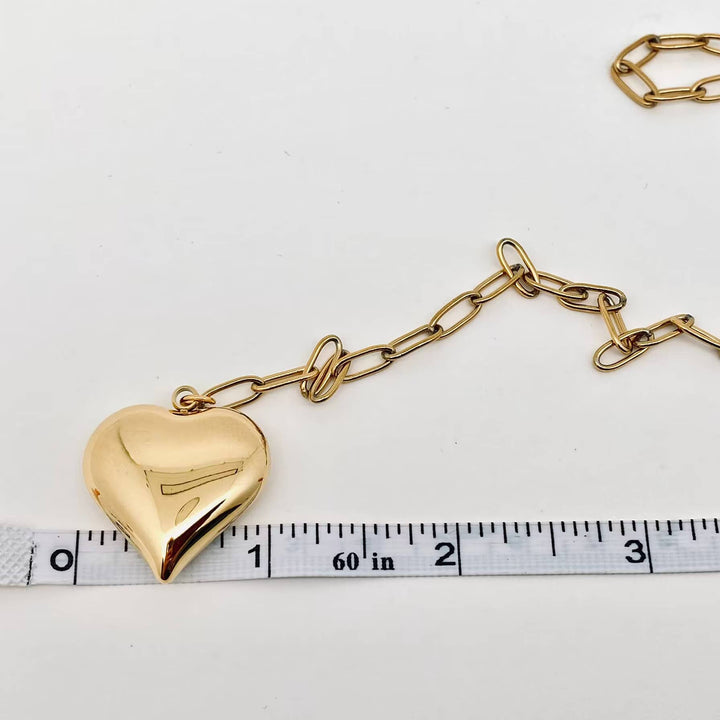 JewelryPaper Heart Dangle Necklace