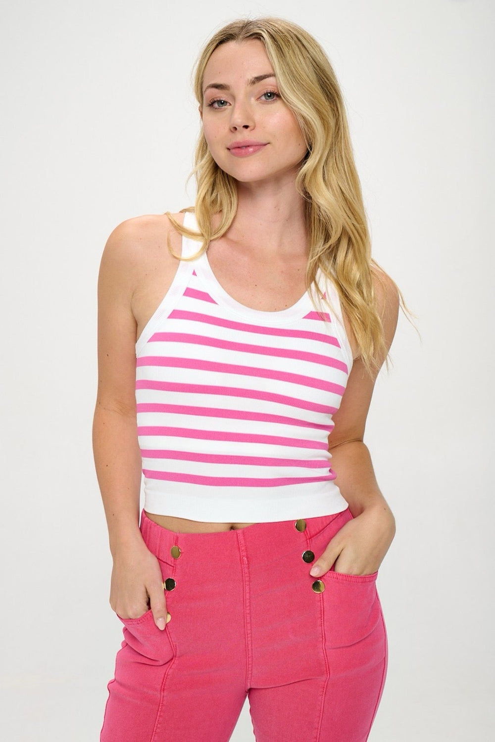 Tank TopSeamless Striped Tank