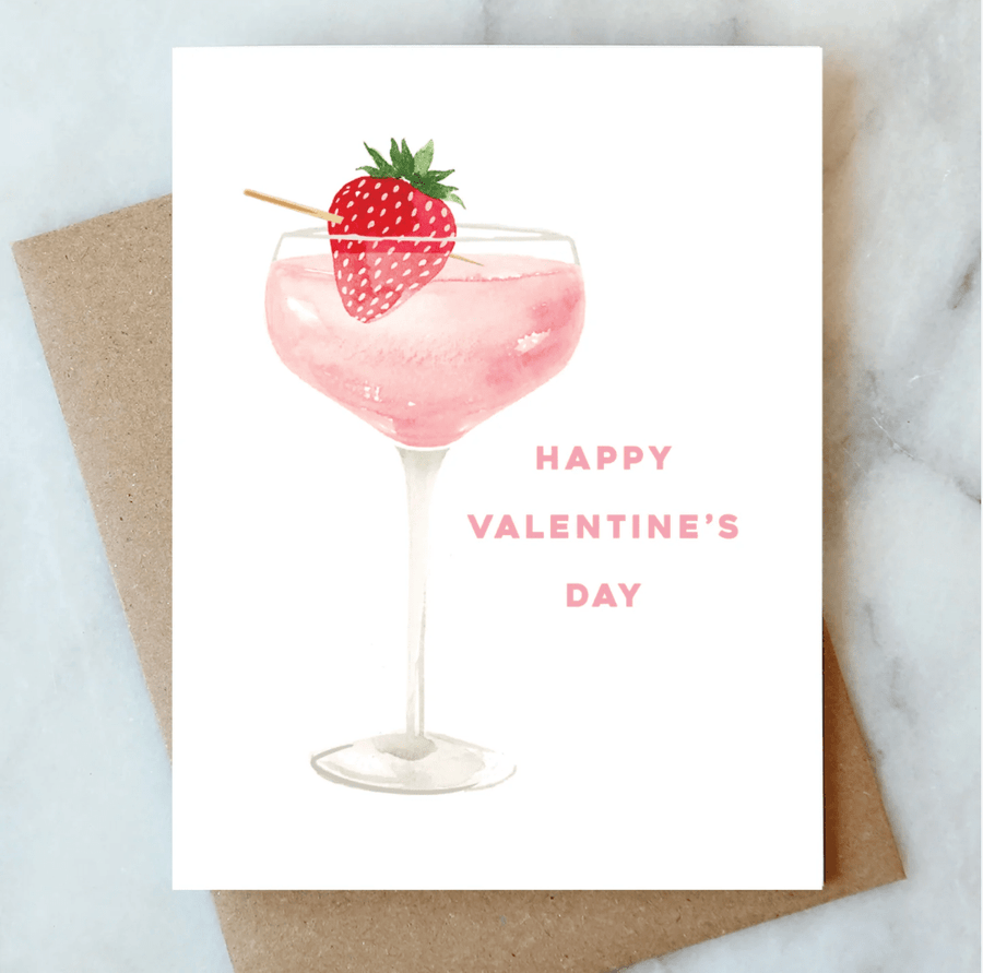 CardStrawberry Martini Valentine's Card