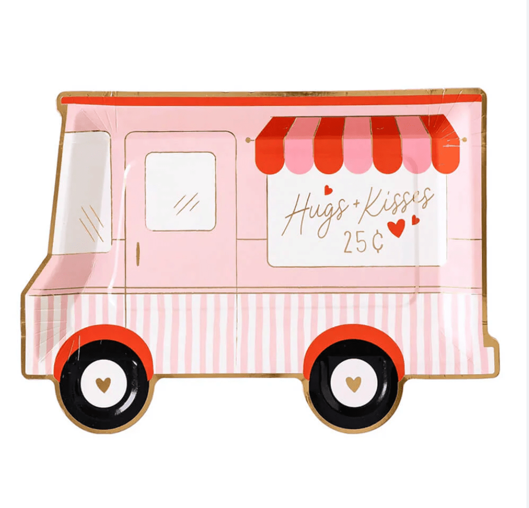 PlatesValentine Truck Shaped Plate