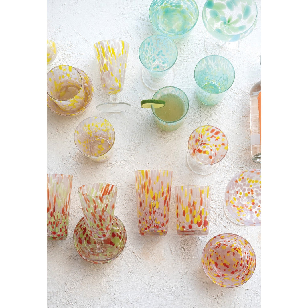 Drinkware14 oz. Blown Confetti Drinking Glass