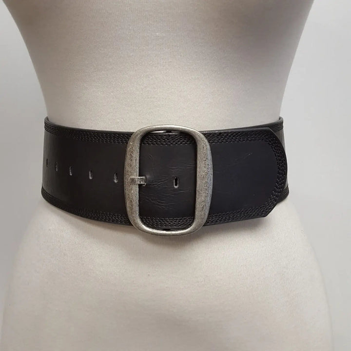 BeltBlack Wide Width Contour Waist Belt