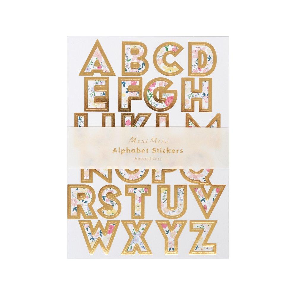 Sticker SheetEnglish Garden Alphabet Sticker Sheets