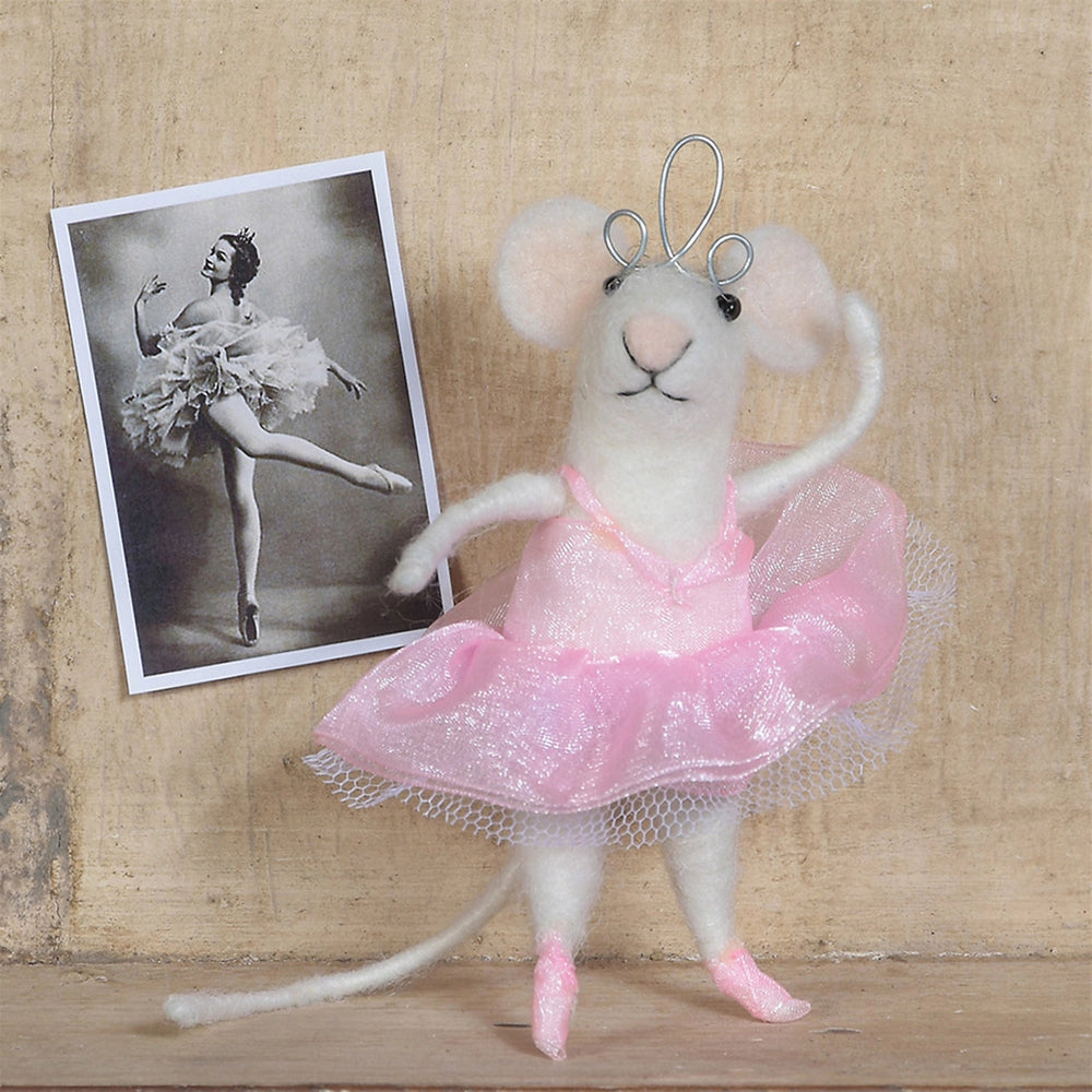 Christmas OrnamentFelt Ballerina Mouse Ornament