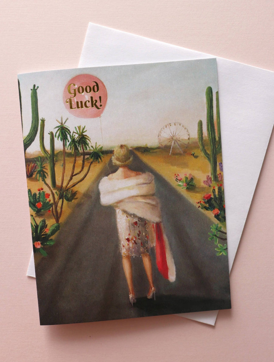 Good Luck CardLady Luck Card