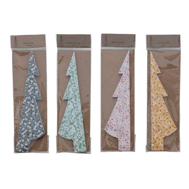 Holiday OrnamentsPaper Folding Honeycomb Tree w/ Chintz Pattern