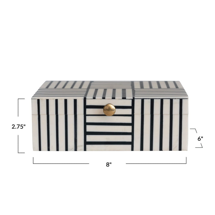 jewelry boxSelena Striped Chest