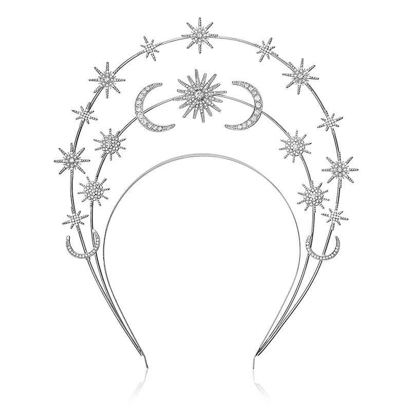 Hair AccessoriesSun, Moon, & Stars Goddess Halo Headband