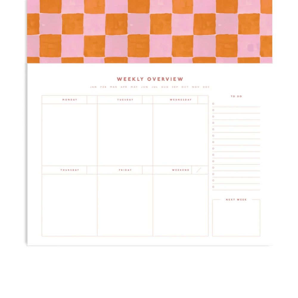 PlannerTablecloth Check Meal Planner