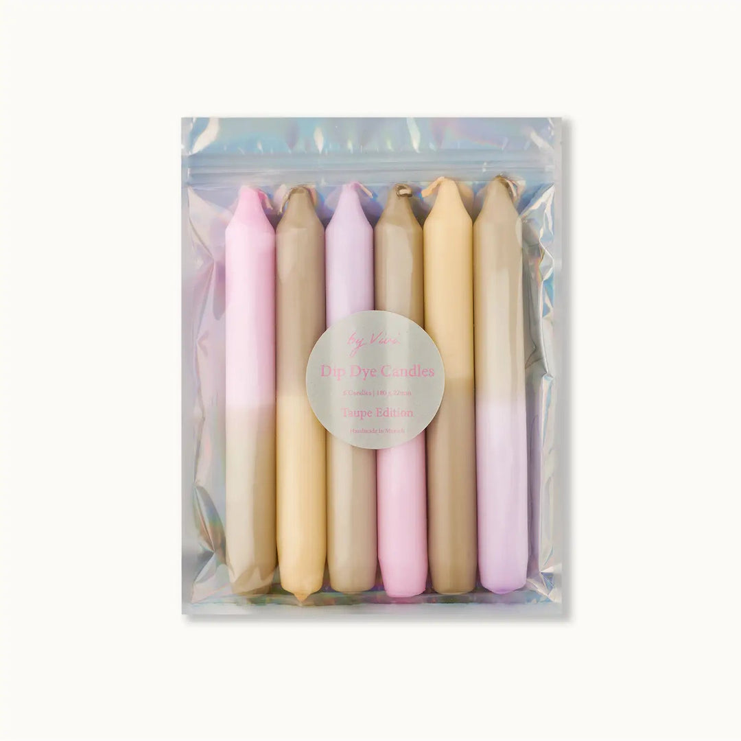 Candle SetTaupe Edition Dye Candle Set