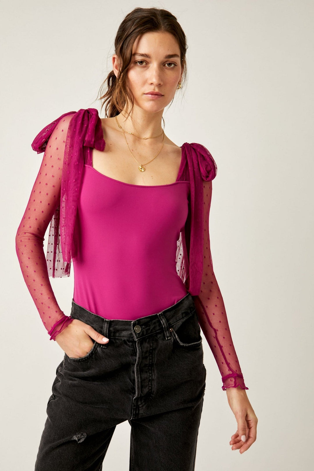 Free People BodysuitTongue Tied Bodysuit