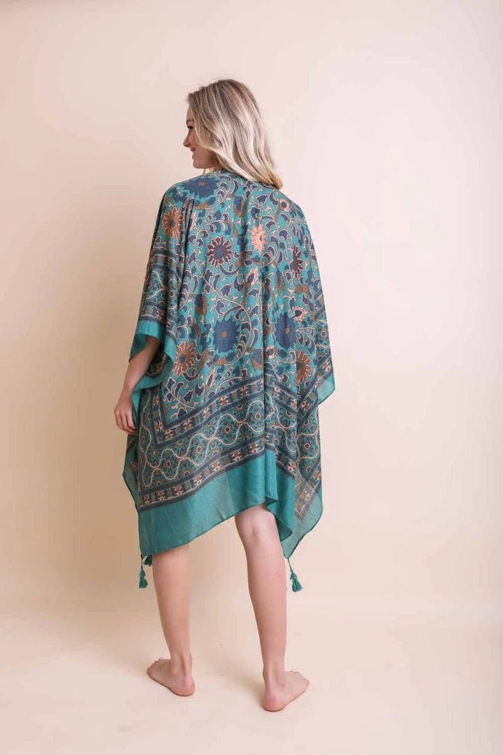 KimonoTouch of Morocco Tapestry Tassel Kimono